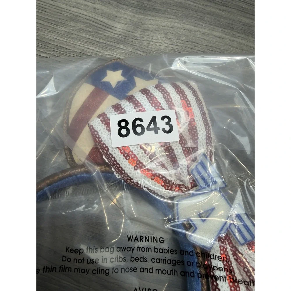 Disney Parks Marvel Captain America Ear Headband for Adults Red White Blue Ears
